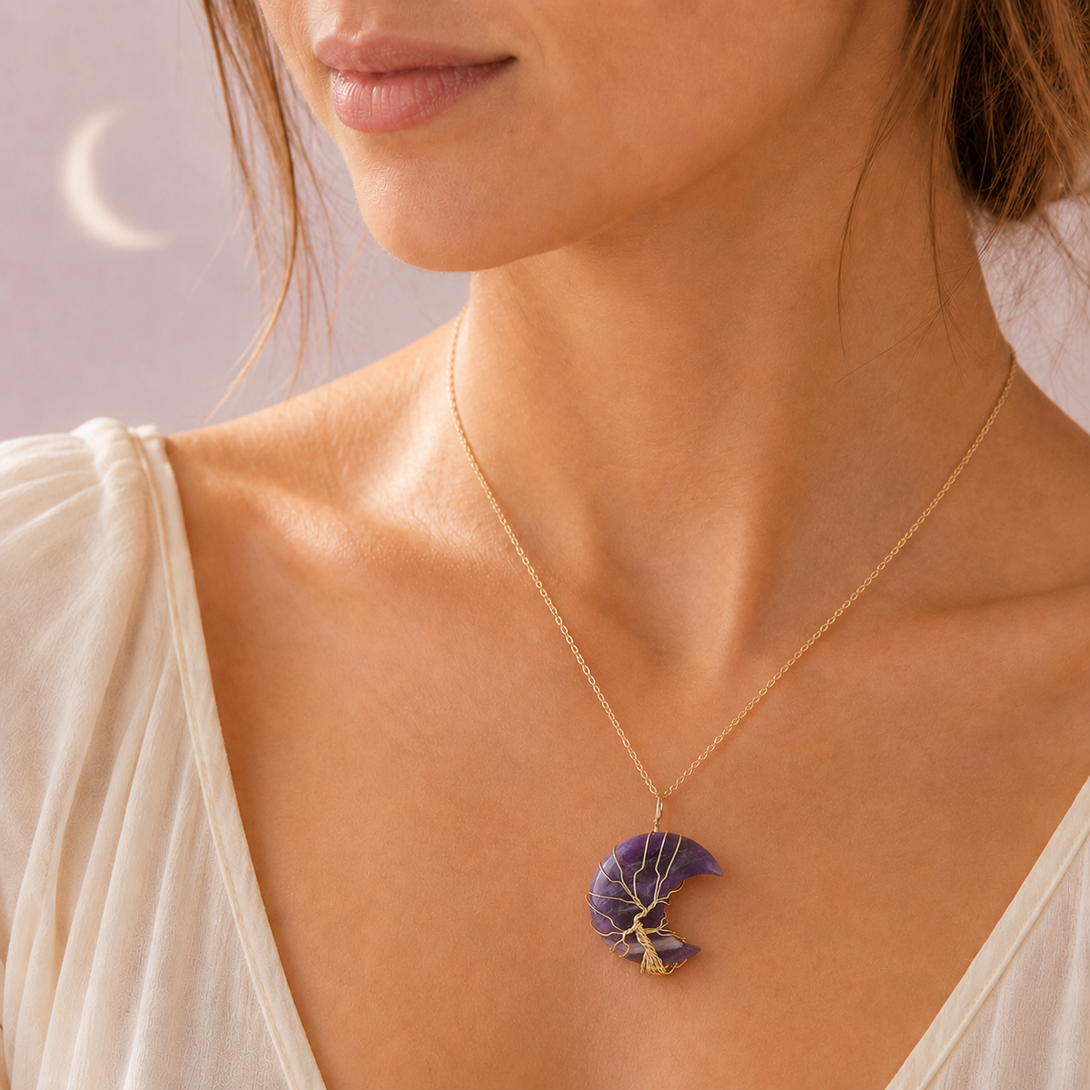 Moon Garden Crystal Necklace