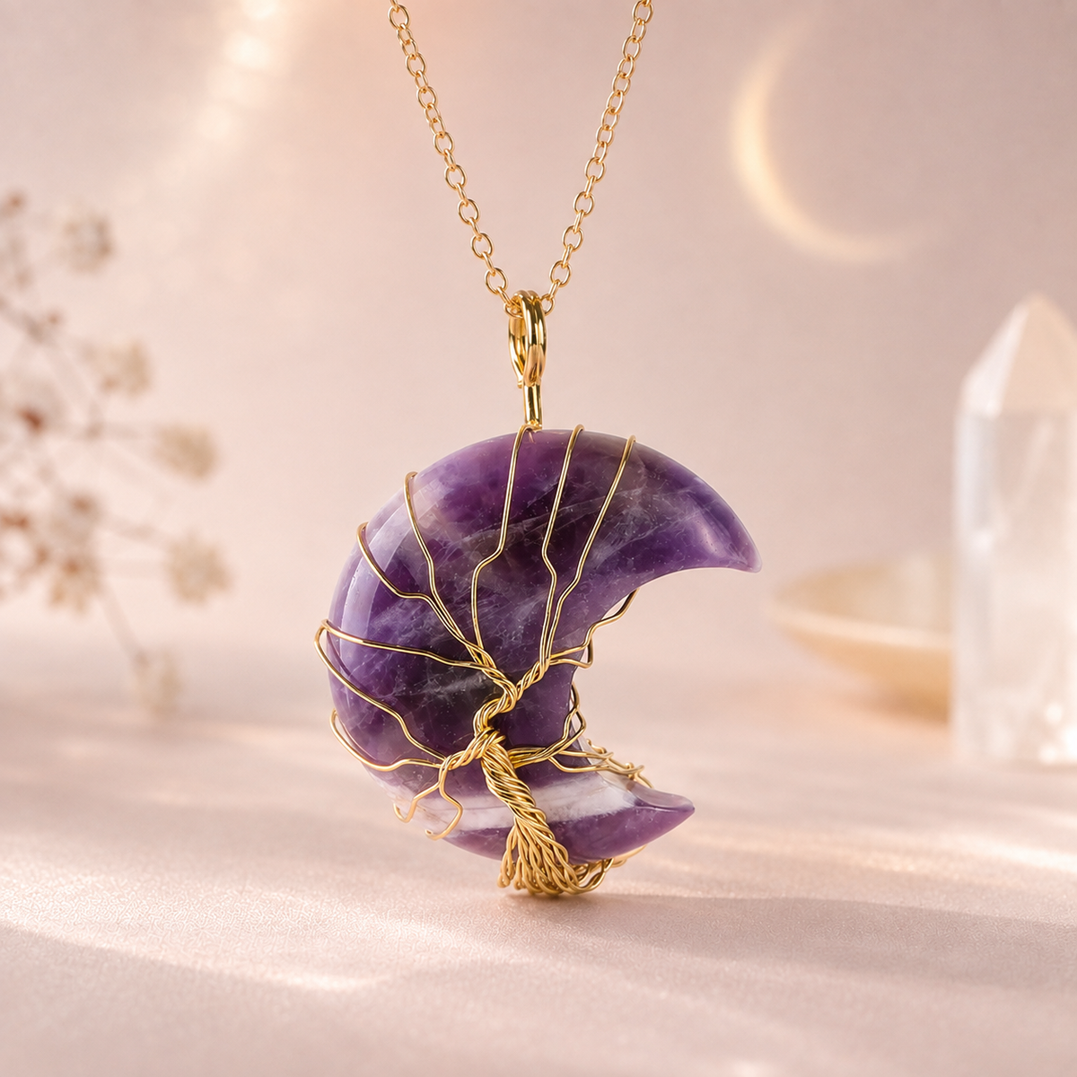 Moon Garden Crystal Necklace